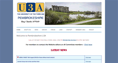 Desktop Screenshot of pembrokeshireu3a.org.uk